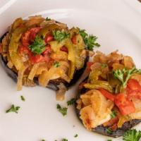 Ratatouille · roasted eggplant with onion, tomato, garlic & green peppers