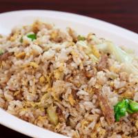 House Special Fried Rice · With pork, shrimp,and vegetables.