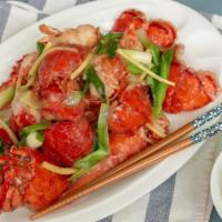 Twin Lobster W.Ginger And Scallions · 