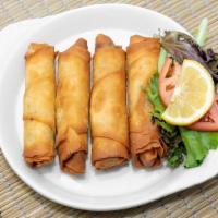 Rekakat · Blend of 3 cheeses wrapped in thin phyllo dough and lightly fried