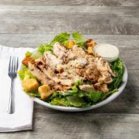 Caesar Salad With Grilled Chicken · Romaine lettuce, croutons and Parmesan cheese. Always served fresh.
