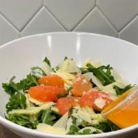 Amalfi Salad* · Baby arugula, tarragon, grapefruit, green apples, parmesan cheese and mustard-citris dressin...