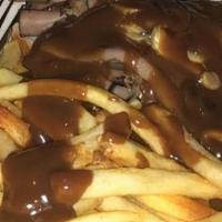 Open Face Roast Beef · Served with grilled mushrooms, brown gravy & side of gravy fries.