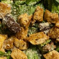 Chicken Caesar Salad · Fresh Chicken and Romaine tossed with Caesar dressing, Pecorino Romano, croutons & fresh pep...