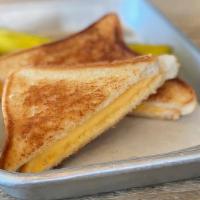 Grilled Cheese · Classic grilled cheese (white bread/yellow American cheese).