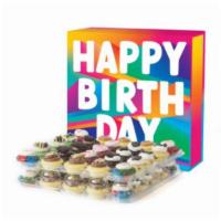 Baked By Melissa The Birthday 50-Pack Gift Box (50 Count) · Double up on any of our most loved assortments. All wrapped up in a Groovy Birthday box! 50 ...