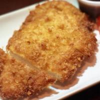 (D) Tonkotsu · Breaded & deep fried fresh tender pork served with Japanese style Tonkatsu sauce. (Served wi...