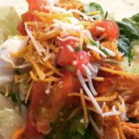 Tacos · Choice of crunchy or soft taco brim with zesty southwest flavors and cheese, sour cream, sal...