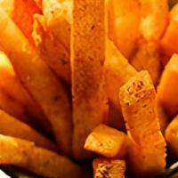 Basket Of Spicy Fries · Fried golden and crispy, and dusted with Old Bay seasoning. Served with garlic & chive aioli...