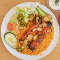 Chicken Kufta With Rice Platter · 