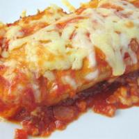Meat Enchilada · Comes with: cheese, sour cream, onions, black olives, and your choice of meat.