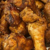Jumbo Wings · Smoked or fried non-breaded wings with your choice of sauce, served with ranch or blue chees...