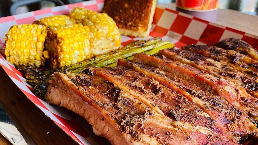 Louis Ribs Platter · St. Louis pork ribs, slow smoked and dry rubbed.