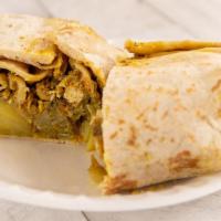 Chicken Roti Dinner Bone · all dinners comes with rice 2 side order your choices are CHANNA  POTATO SAUTED  VEGGIES  ST...