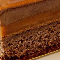 Margaret · Chocolate cake, salted caramel brulee, chocolate mousse.