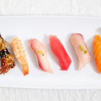 Assorted Sushi · Six pieces of chef’s choice sushi.