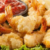 1 Lb. Fried Shrimp · !4 large breaded shrimp fried to a golden crisp.
