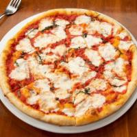 Straight Up Pizza · mozzarella, tomato sauce,. basil, evoo