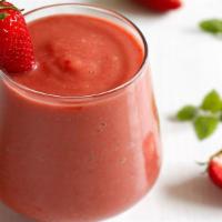 Strawberry Lemonade · 100% real fruits. Strawberries and lemonade.