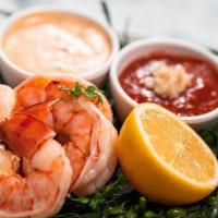 Shrimp Cocktail · served with housemade cocktail sauce, remoulade and lemon