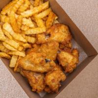 Wings, Fries,  6 Pack Cini'S · Wings, Fries, your choice of  6 pack Cini's