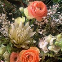 Designers Choice Hand Tied Arrangement · Hand wrapped bouquet of fresh flowers in designers choice of color palette. Each bouquet is ...