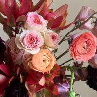 Valentine'S Arrangement · Each Helios arrangement is created using a fresh assortment of seasonal blooms and unique un...