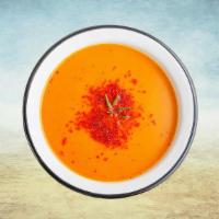 Lentil Soup Love · Our lentil soup is made with a variety of red lentils blended with minced onions, it is crea...