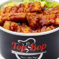 Katsu Bop (Chicken) Only Available At Midtown And South Location  · Katsu (Chicken), Lettuce, Rice. Default Sauce: Level 1