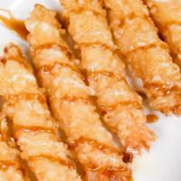 Shrimp Tempura (4Pcs) · Fried shrimp tempura (4pcs) (default sauce level 2)
