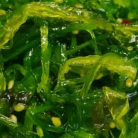 Seaweed Salad · Wakame is a thin and stringy sea vegetable, more commonly known as seaweed