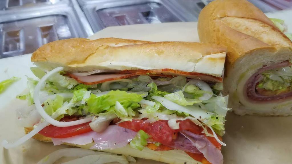 Ham & Cheese Hoagie 10 Inch · Ham with your favorite american cheese. liscio's bakery Rolls made fresh daily. PLEASE PICK YOUR TOPPINGS . Thanks