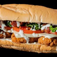 Chicken Tender Sub 10 Inch · Crispy tenders with yellow american cheese and your choice of veggies and spread on a sub ro...