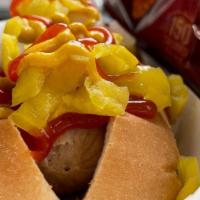 Hot Dogs · Hot Dog with your choice of Ketchup, Relish, Mustard, Onions, or Hots.