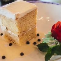Tres Leches · A Mexican family favorite!  light and fluffy tres leches cake recipe, uses three types of mi...