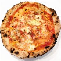 Quattro Formaggi Pizza · Red pizza with Asiago, Gorgonzola, fresh mozzarella, Parmigiano