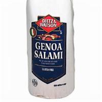Genoa Salami · $4.25 (1/2 LB)
$8.50 (1 LB)