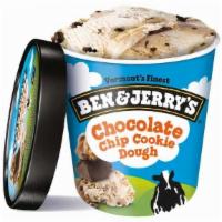 Ben & Jerry'S Chocolate Chip Cookie Dough 16Oz · Vanilla Ice Cream with Gobs of Chocolate Chip Cookie Dough