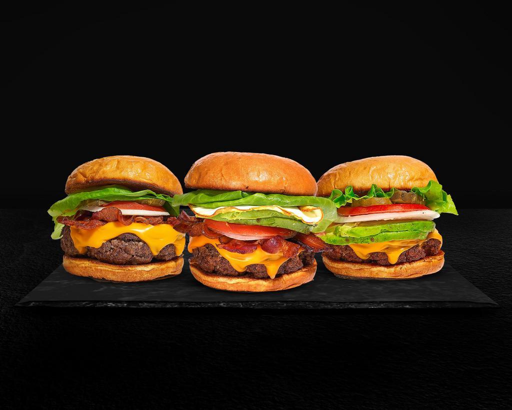 The Burger Sizzle · Burgers · Desserts · Coffee · American