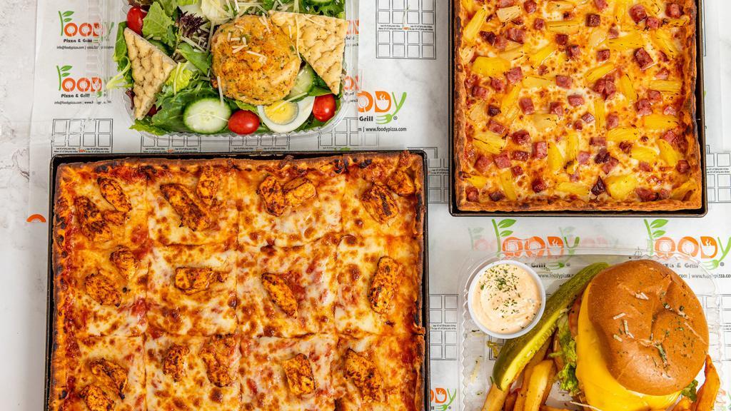 Foody Temple Hill 101 · Pizza · Burgers · Salad
