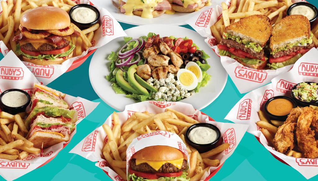 Ruby's Diner · American · Salad · Sandwiches · Burgers
