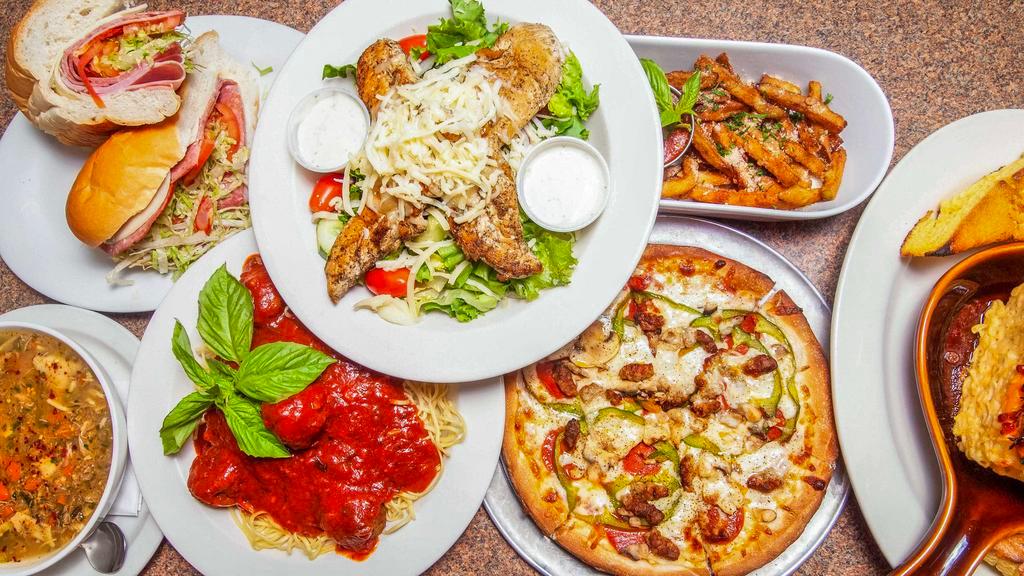 Village Pizza · Italian · Salad · Desserts · Soup · Pizza