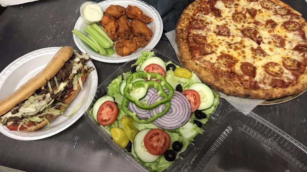 Mikie's Pizza and Subs · Pizza · Sandwiches · Mediterranean · Salad