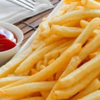 French Fries · A portion of French fries served with ketchup. Add nacho cheese - $1.99 Add bacon and nacho ...