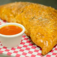 Supreme Calzone · Cheese with pepperoni, sausage, mushrooms, onions and bell peppers.