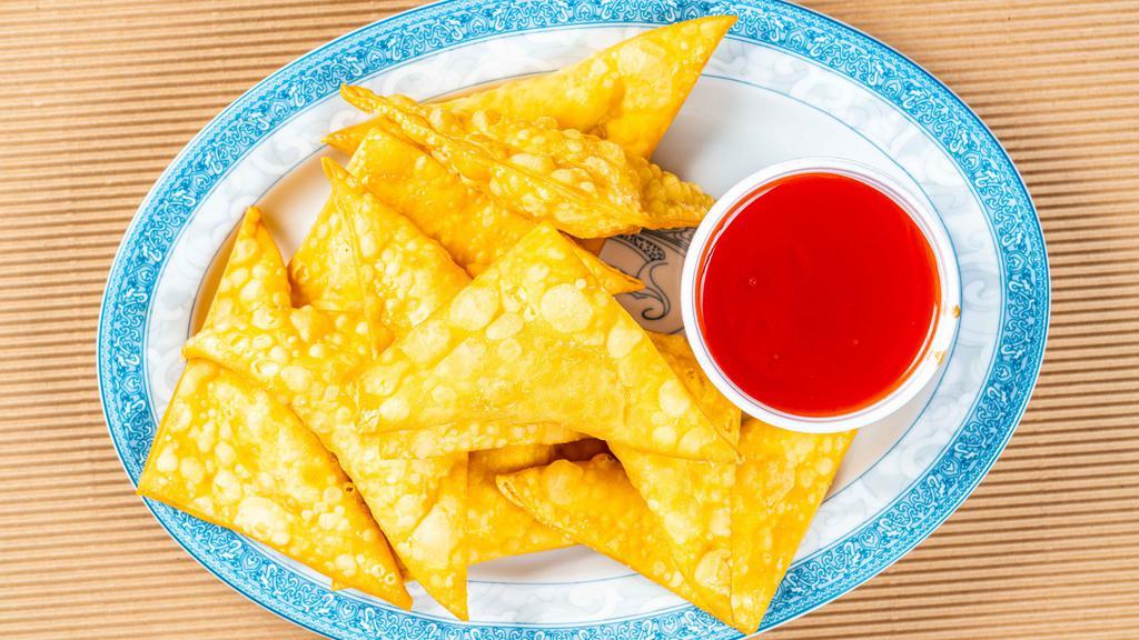 Fried Cheese Wonton · 10 pieces of cream cheese wonton. (Also contains crabmeat.)