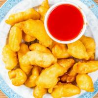 Sweet & Sour Chicken · Fried crispy breaded chicken that comes with a sweet dipping sauce.