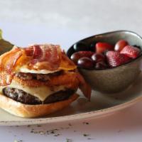 Hangover Burger
 · Brunch Specials.   Over hard eggs | sausage patty | bacon
| Hot Pickle peppers | ciabatta | ...