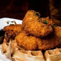 Chicken & Waffles · Brunch Specials. Belgian waffle | country fried chicken | fruit salad
Whipped pecan butter |...
