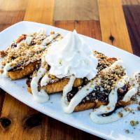 Banana Foster French Toast · Brunch Specials. 
 Texas toast | caramelized banana | oatmeal crust
Cream cheese icing | map...